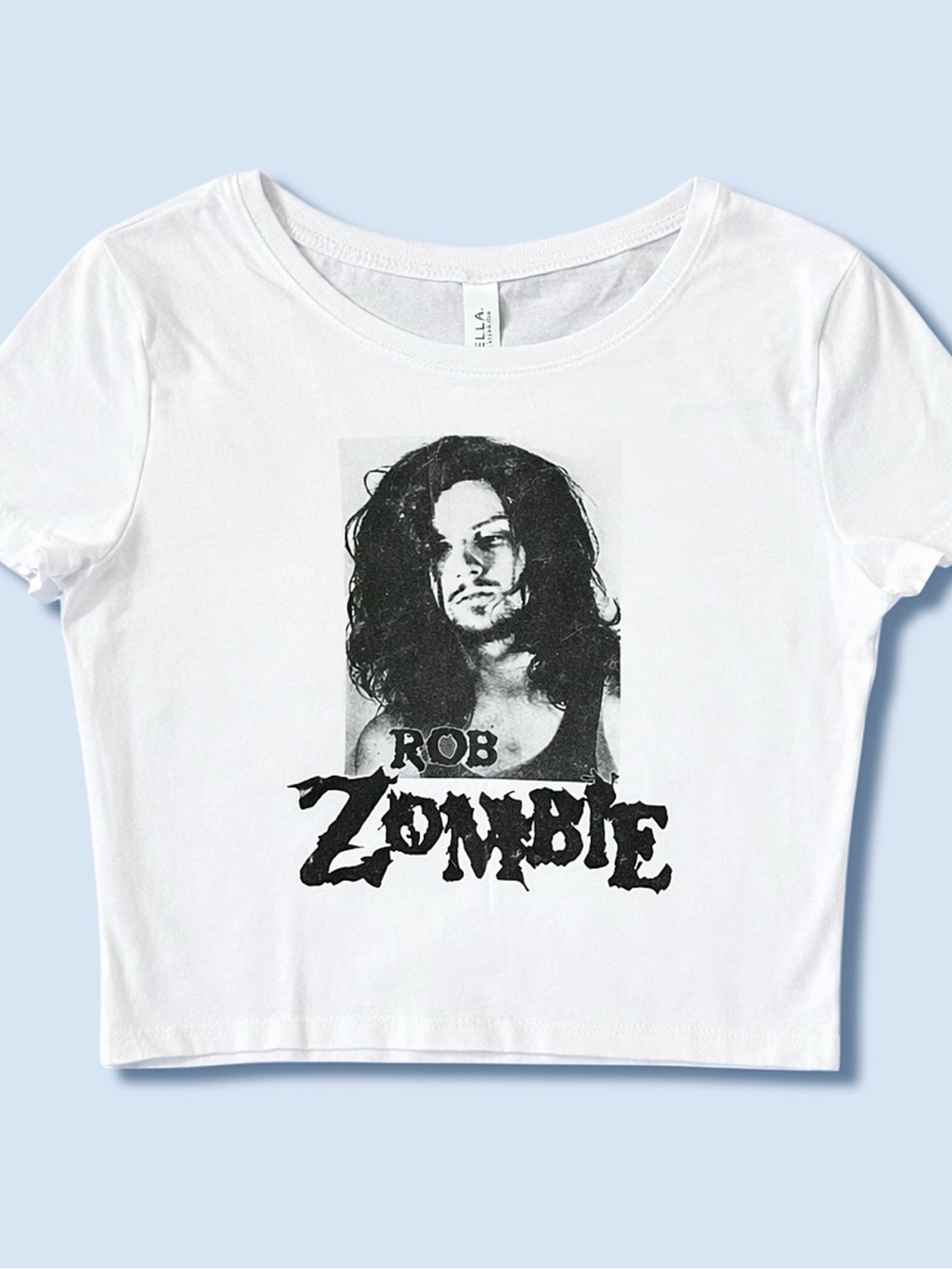 Rob Zombie Graphic Crop Top XS/S Goth Retro Band Tee 90’s Rock Grunge Metal Y2K